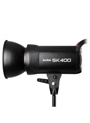 SK400 Professional Studio Flash Light Black