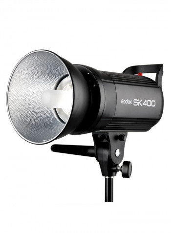 SK400 Professional Studio Flash Light Black