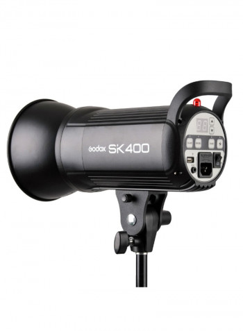 SK400 Professional Studio Flash Light Black
