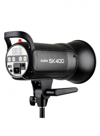 SK400 Professional Studio Flash Light Black