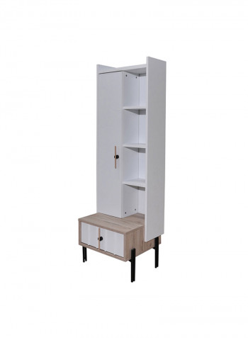 Portland Bookcase White 47x165x54cm