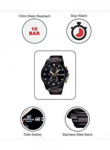 Men's Stainless Steel Analog Watch EFR-543BK-1A9VUDF