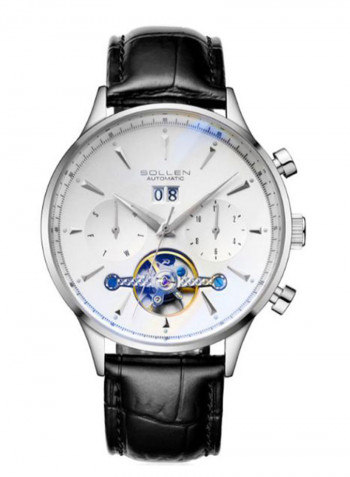 Men's Leather Analog Watch LEN67907