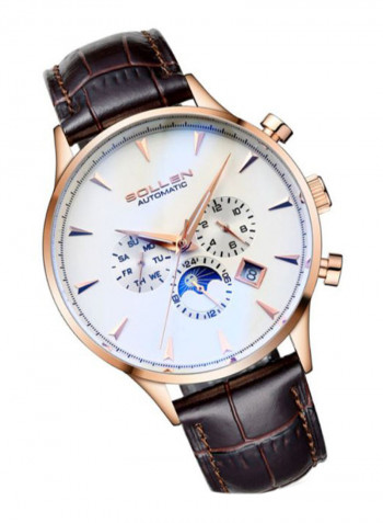 Men's Leather Chronograph Watch LEN67944
