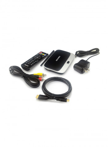 Q7 4K Smart TV Box V763 black