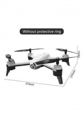SG106 Optical Flow Drone with Dual Camera 4K Wide Angle Wifi FPV Altitude Hold Gesture Photography Quadcopter with 2 Battery White 33*9*21.5cm
