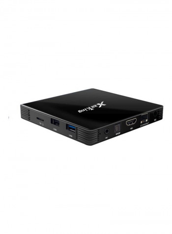 X88 King Android 9.0 TV Set Top Box With Remote V6907EU-1 Black