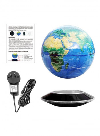 Led Magnetic Levitation Floating Globe أزرق/أسود/أخضر