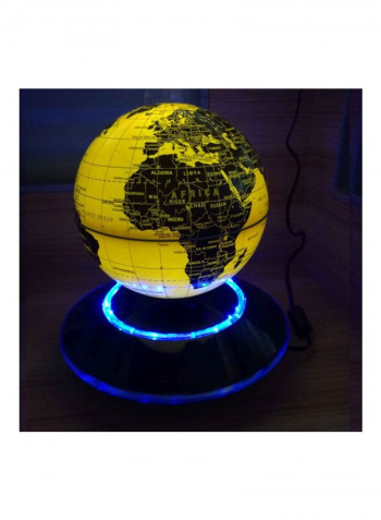 LED Magnetic Levitation Globe أصفر/أسود