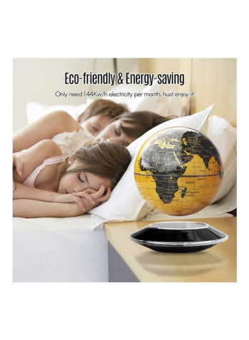 LED Magnetic Levitation Globe أصفر/أسود