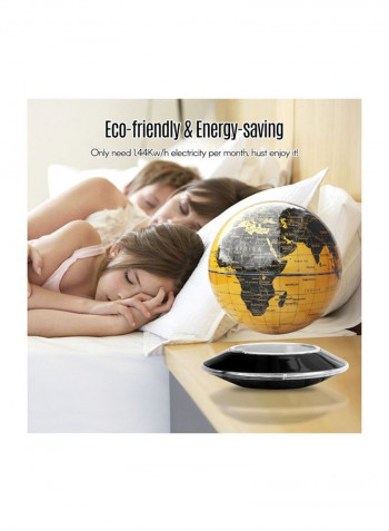 Magnetic Levitation Anti-Gravity  Floating Globe ذهبي/ أسود/ شفاف
