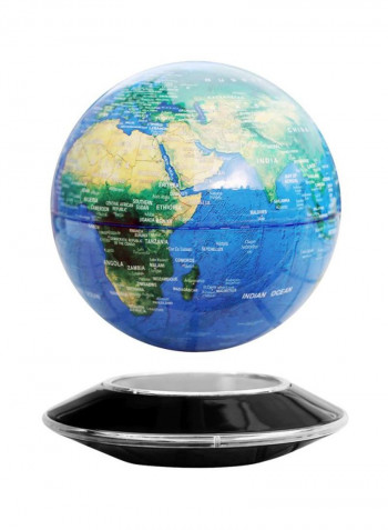 Magnetic Levitating Floating Globe Desk أسود/أزرق