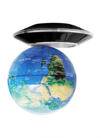 Magnetic Levitating Floating Globe Desk أسود/أزرق