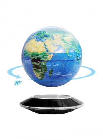 Magnetic Levitating Floating Globe Desk أسود/أزرق