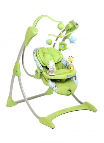 Silhouette Baby Swing - Green/Silver