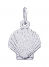 Clamshell Sterling Silver Charm