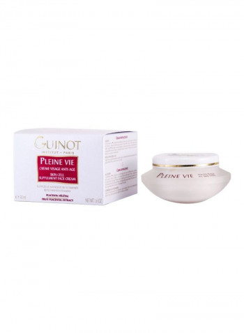 Pleine Vie Anti Age Skin Supplement Cream 1.6ounce