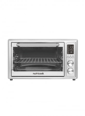 Smart Air Fryer Oven Toaster Convection & Rotisserie Oven Dehydrator Yogurt Maker And Food Warmer Led One Touch Screen With 12 Presets 30 l KF1828ELQ-H12D Silver/Black