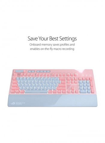 ROG Strix Flare Gaming Keyboard Pink/Grey/Blue