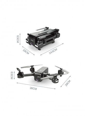 1080P Wide-Angle Camera Wifi FPV Drone GPS RC Quadcopter 30x20x12centimeter