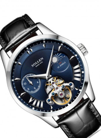 Men's Leather Analog Watch LEN67884
