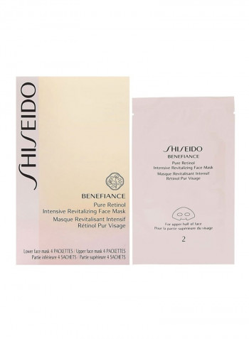 4-Piece Benefiance Pure Retinol Intensive Revitalizing Face Mask Set
