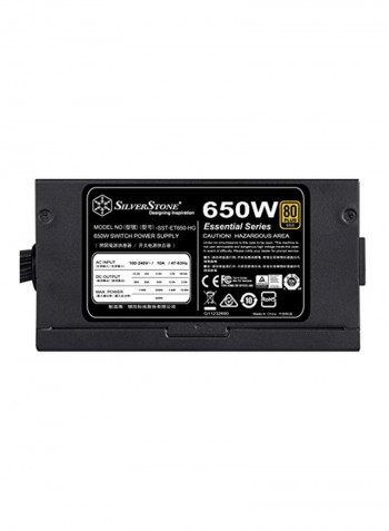 Essential Series Power Supply Unit 650W Black