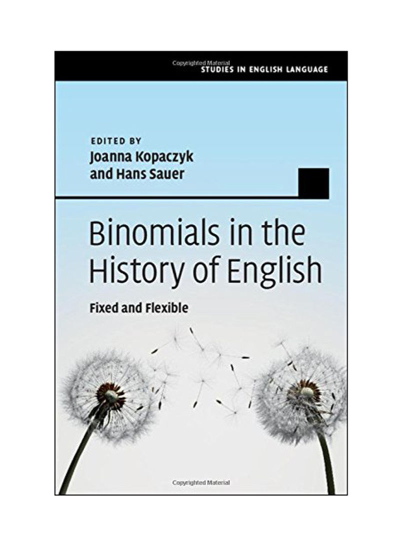 Binomials In The History Of English Hardcover