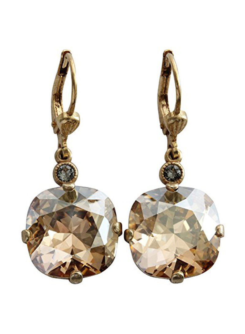 Crystal Round Stone Studded Earrings
