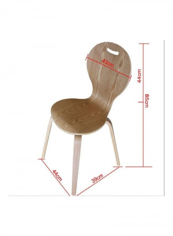 Nordic Style Office Chair Brown 70 x 52 x 32cm