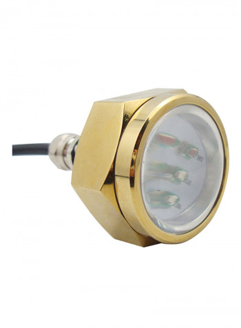 Cree LED Marine Underwater Light With Remote Control Gold 15  x  10  x  6centimeter