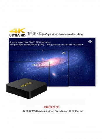 MX10 Wifi TV Box XD4644906 Black