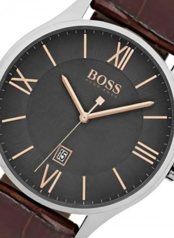 Men's Classic Governor Water Resistance Analog Watch 1513484