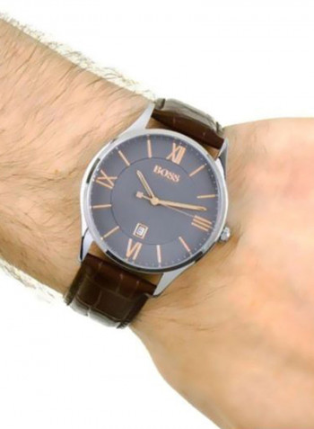 Men's Classic Governor Water Resistance Analog Watch 1513484