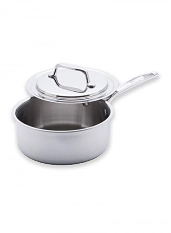 Sauce Pan With Lid Silver