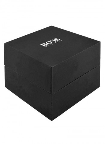 Men's Leather Contemporary Sport Analog Wrist Watch 1513726