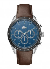 Men's Boston Water Resistance Leather Chronograph Watch 2011093