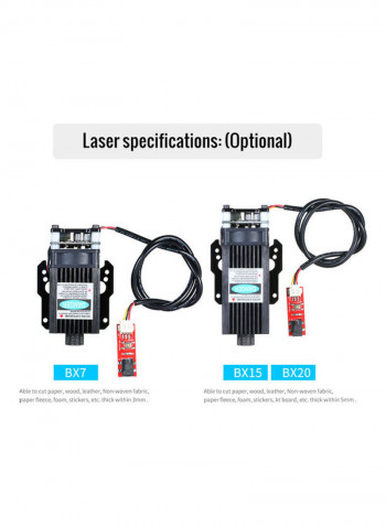 Engraving Machine Laser Head Module Black 15cm