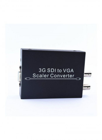 SDI To VGA With SDI Durable Loop Output Converter Black