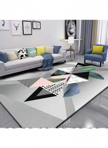 Geometric Print Duarble Floor Mat Multicolour 120x160centimeter