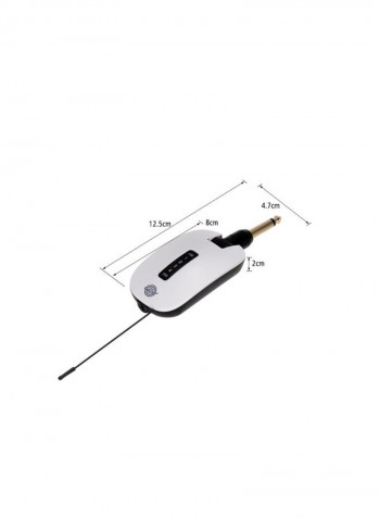 2-Piece Wireless Electric Guitar Bass Audio Transmitter Receiver