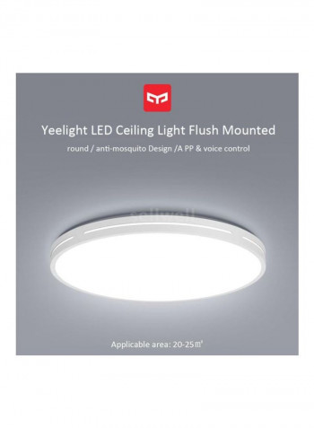 LEDs Ceiling Light White 50x13x50centimeter