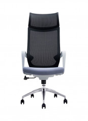Office Desk Chair Blue/Black/White 57x66x128.5centimeter