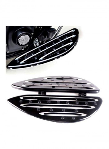 2-Piece Deep Cut Driver Floorboard For Touring Harley Davidson Motorcycle