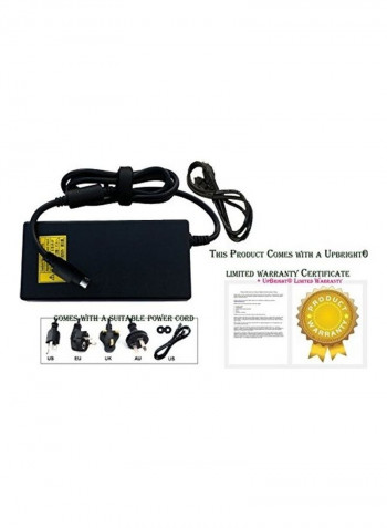 4-Hole AC DC Adapter BLACK