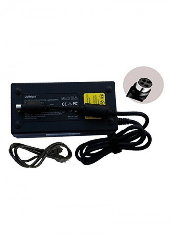 4-Hole AC DC Adapter BLACK