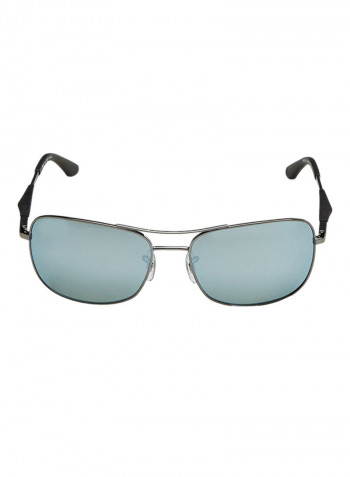 Men's Full Rim Square Sunglasses - Lens Size: 61 mm