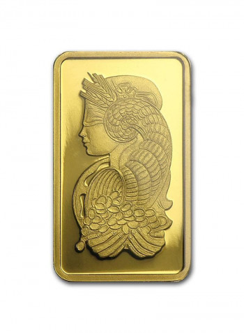 24 Karat Swiss Pamp Queen Fortuna Gold Bar