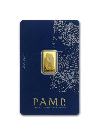 24 Karat Swiss Pamp Queen Fortuna Gold Bar