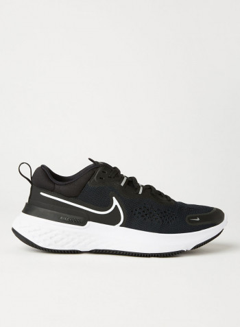 React Miler 2 Running Shoes Black/White/Smoke Grey